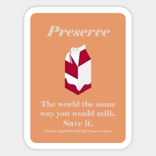 Milk Carton Sticker